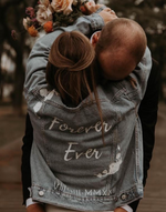 Load image into Gallery viewer, Custom Bridal Hand Painted Denim Jacket