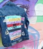 Load image into Gallery viewer, Custom Taylor Swift Hand Painted Denim Jacket
