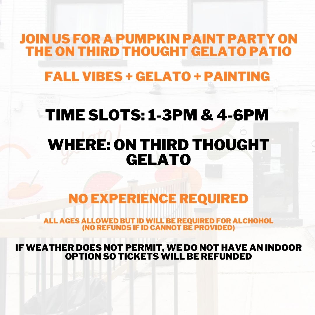Oct 29 Pumpkin Painting @ On Third Thought