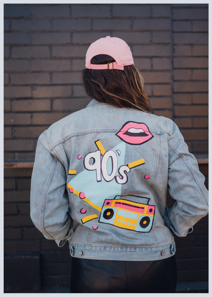 Custom Hand Painted Denim Jacket