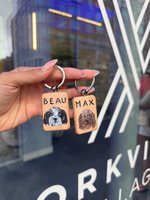 Load image into Gallery viewer, YORKVILLE VILLAGE PET PORTRAIT KEYCHAIN
