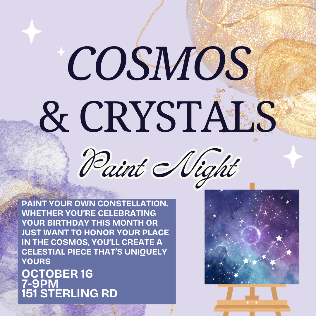 “COSMOS & CRYSTALS” OCT 16 @ OG STUDIOS