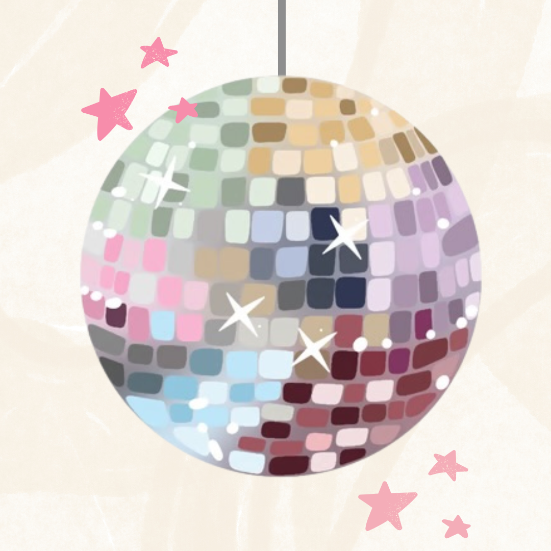 “Eras Mirror ball painting” November 9, 16, 23, 12 - 2 PM