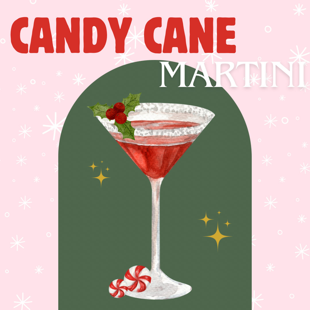 “CANDY CANE MARTINI” Cocktail Paint Night Dec 29