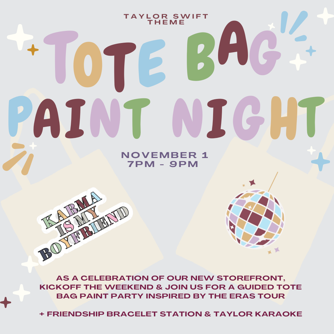 November 1 Taylor Tote Bag Paint Party @ OG Studios - Stackt Market