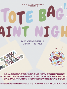 November 1 Taylor Tote Bag Paint Party @ OG Studios - Stackt Market