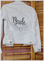 Load image into Gallery viewer, Hand Painted Customizable &#39;Bride&#39; Jacket
