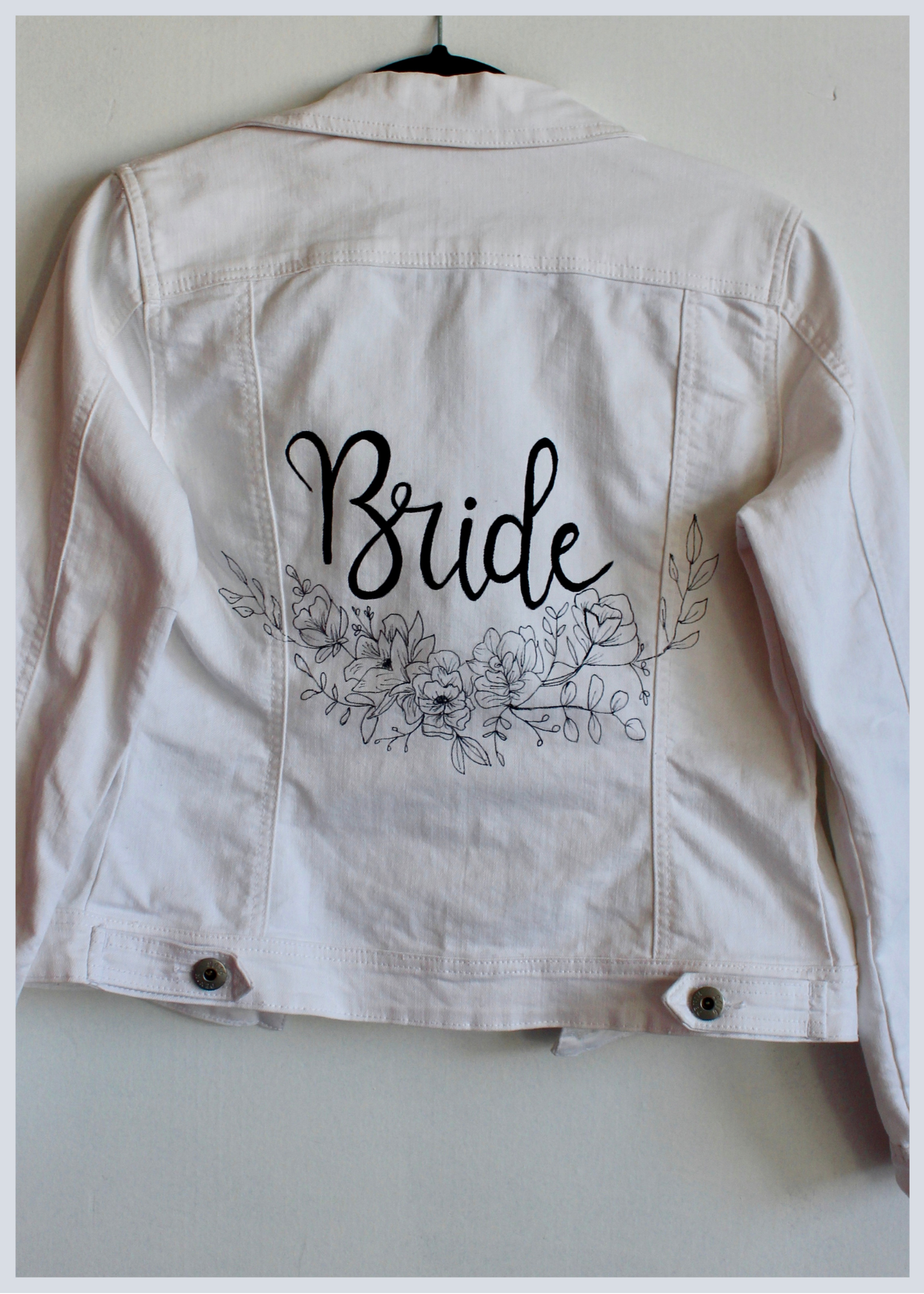 Hand Painted Customizable 'Bride' Jacket