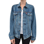 Load image into Gallery viewer, Mountain &amp; Moonlight Hand Painted Denim Jacket

