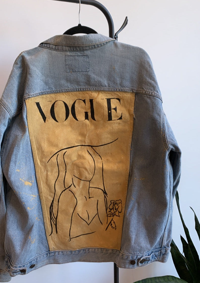 Vogue Inspired Hand Painted Jacket