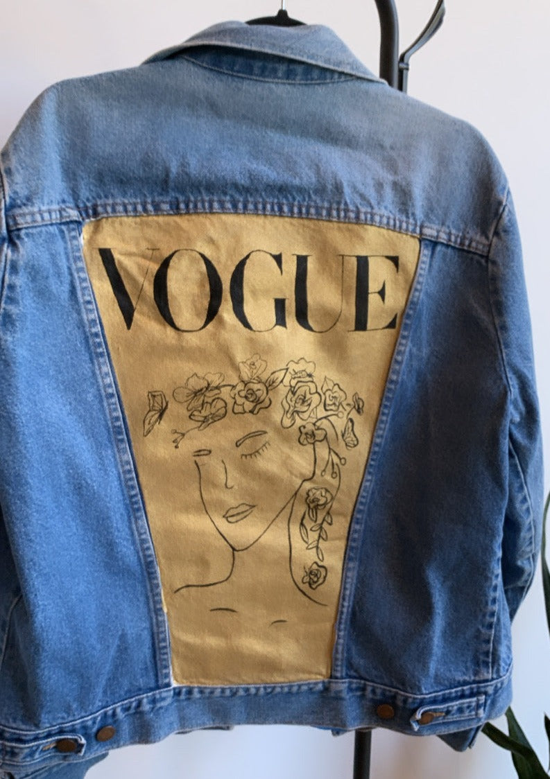 Vogue Inspired Hand Painted Jacket