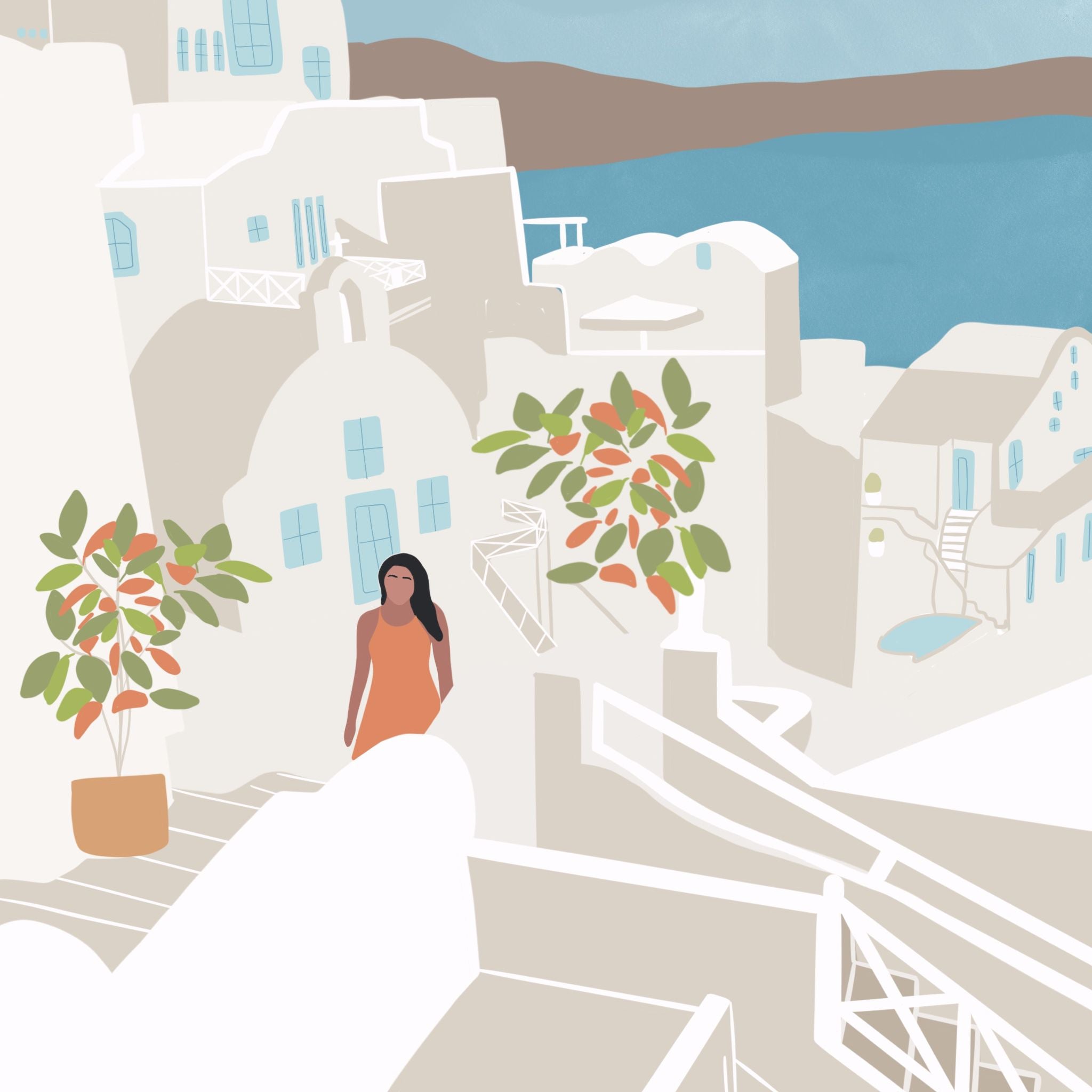 Santorini Paint By Numbers